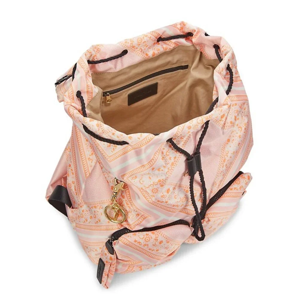 See By Chloe Joy Rider Bandana-Print Backpack in Fallow MSRP $380